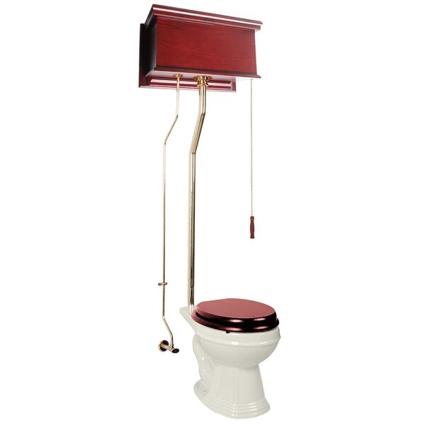 Cherry High Tank Pull Chain Toilet Bone Round Brass Renovator s Supply Bed Bath Beyond 13302308